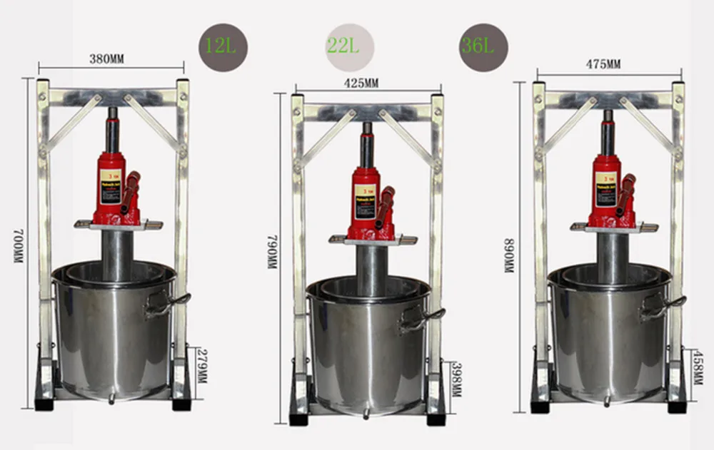 Бытовая Машина для прессования винограда оборудование для производства вина из нержавеющей стали