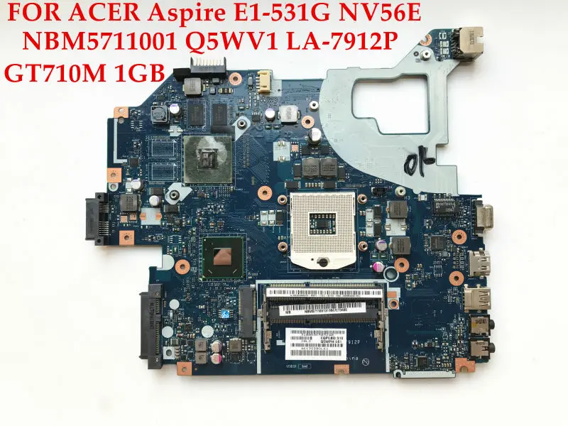 Материнская плата для ноутбуков ACER Aspire Высококачественная материнская NV56E NBM5711001