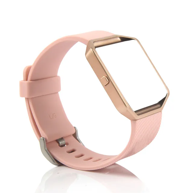 fitbit blaze pink and gold band