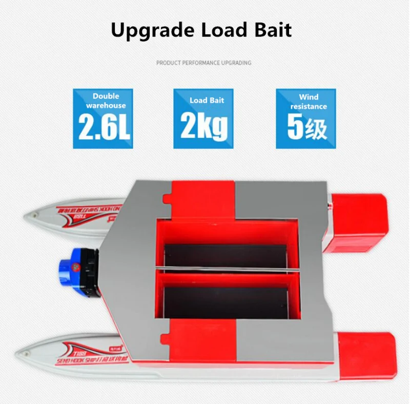 Новейшая беспроводная умная рыбацкая лодка 500 м 2.6л с двойной загрузкой, кабина, автоматическая отправка крючка, лодка для кормления с рыбной лампой