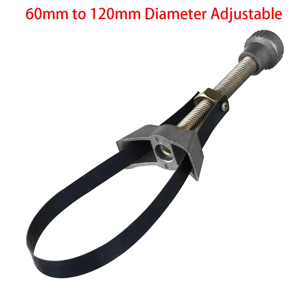 

1 Pcs Adjustable 60mm To 120mm Metal Wrench Car Auto Oil Filter Removal Tool Strap Thread Spanner Portable Repair Tool