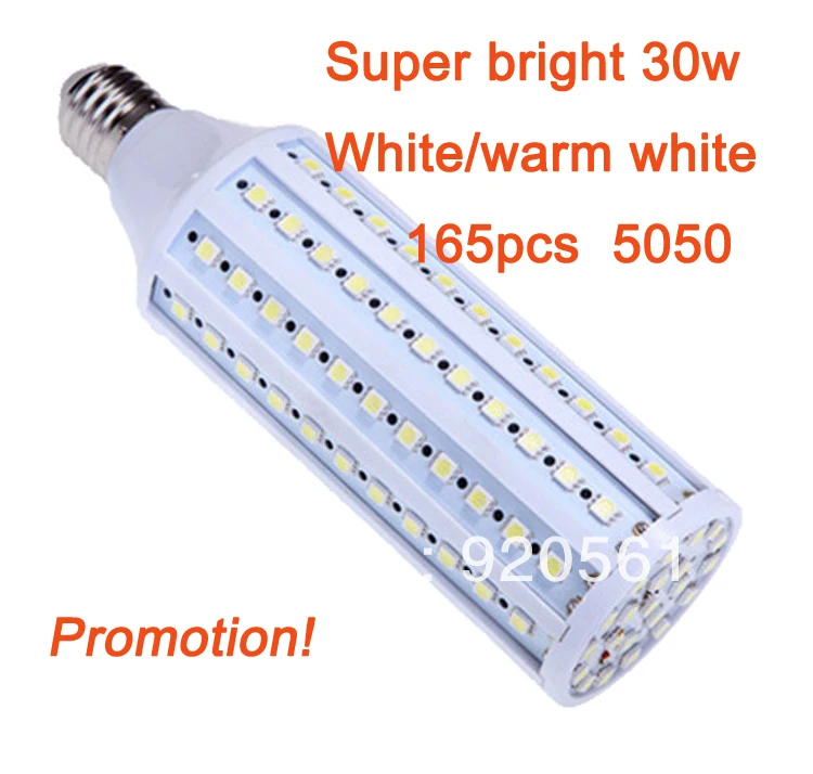 Wholesale cheap price 30W 165led bulb light SMD5050 2500lm LED Corn Bulb Light E27/E14/B22 Lamp | Лампы и освещение