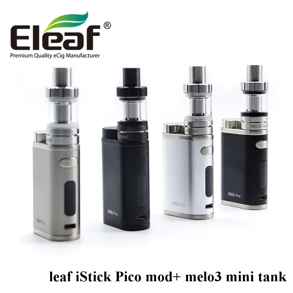 

Original Eleaf iStick Pico kit with pico 75W TC Box mod electronic cigarette melo 3 mini tank ecig vape full kit