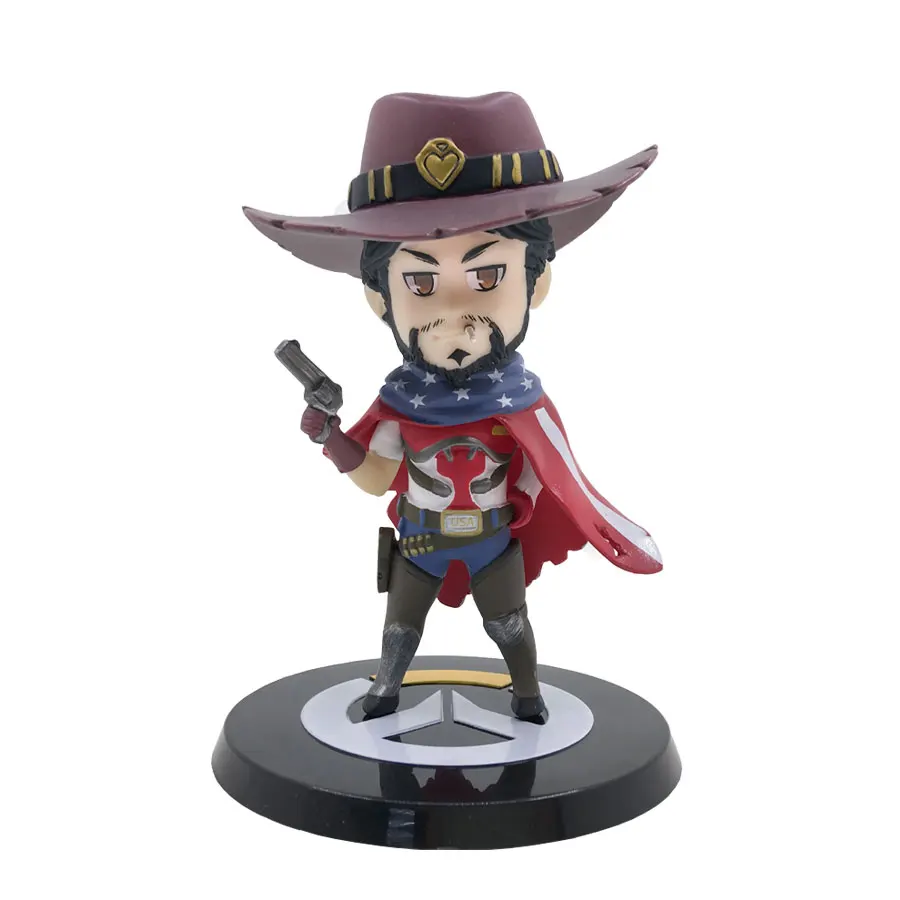 Игра OW mcgree фигурка 10 см версия Q игрушки для кукол Коллекционная модель часов в
