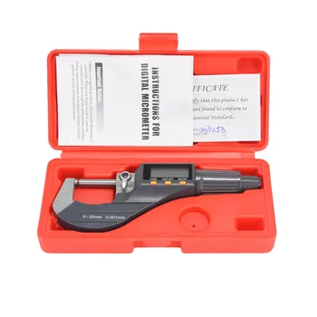 

1 Set Electronic Outside Micrometer 0.002mm/0.0001" Accurate Gauges LCD Display Digital Carbide Tip Measuring Tool