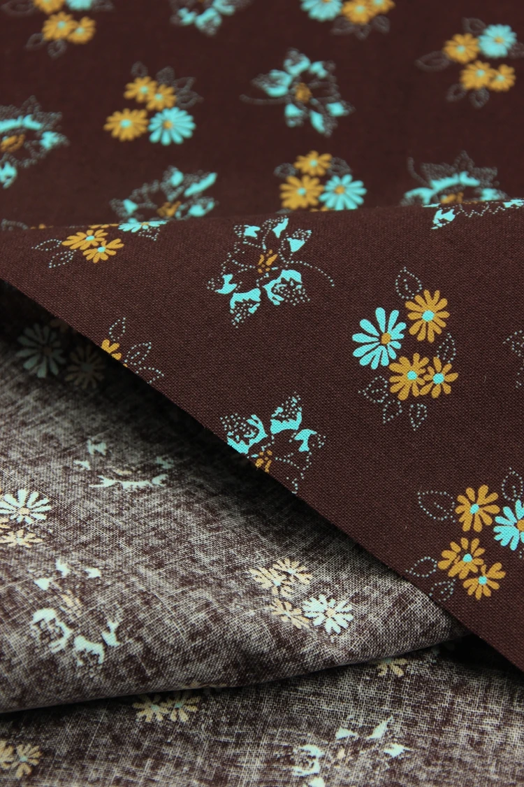 half meter cotton plain pulp fabric gilt flower pure cotton handmade DIY patchwork bag cloth B47