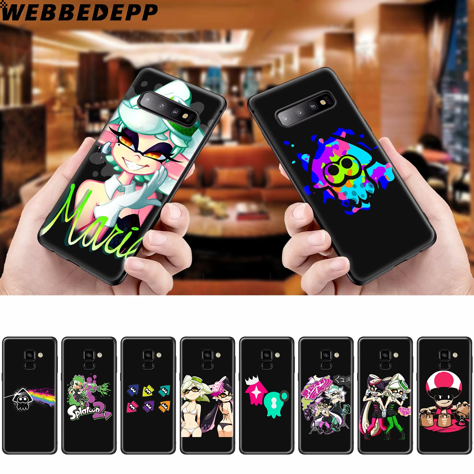 WEBBEDEPP Splatoon 2 Грибная девочка силиконовый чехол для Samsung Galaxy A3 A5 A6 A7 A8 A9 A10 A20 A30 A40 A50 A70