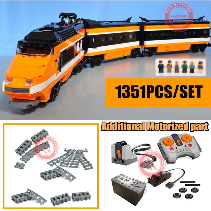 

New RC Motorized motor power function Out of Print The Sky Train fit legoings technic 10233 Model Building Blocks Bricks Toys