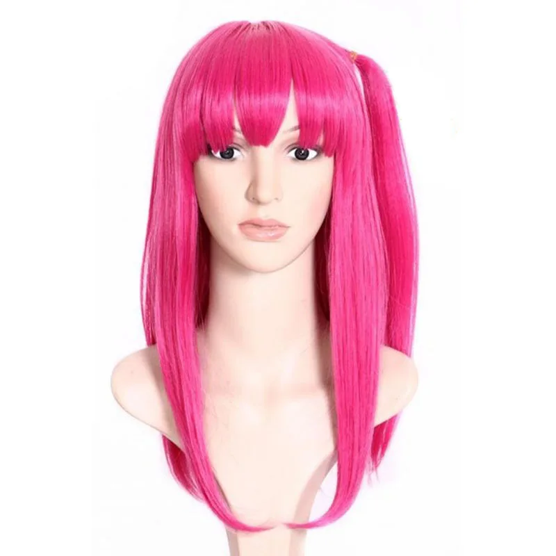 

The labyrinth of magic Morgiana Synthetic Cosplay Wig with Ponytail High Temperature Fiber Natural Long Straight Pink Anime Wigs