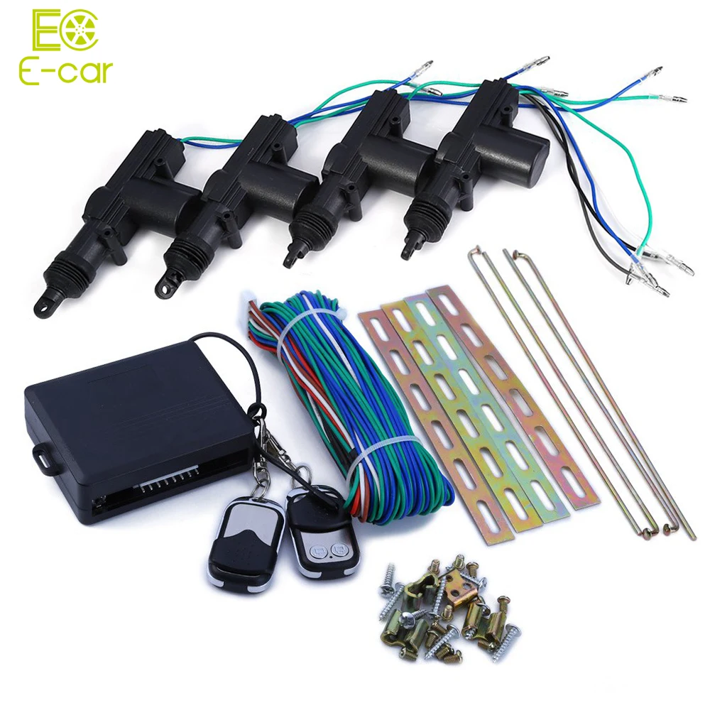 

360 Degree Rotation Universal Car Auto Remote Central Alarm Security Kit 4 Door Bracket Locking Keyless Entry System wholesale