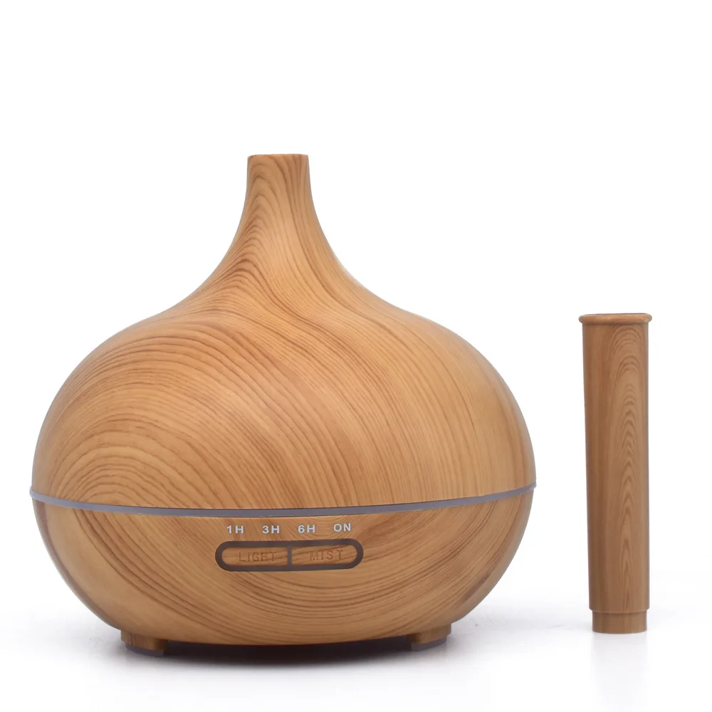 

air humidifier ultrasonic 400ml aroma Essential Oil diffuser 7 Color Changing LED Lights Aromatherapy machine with Wood Grain