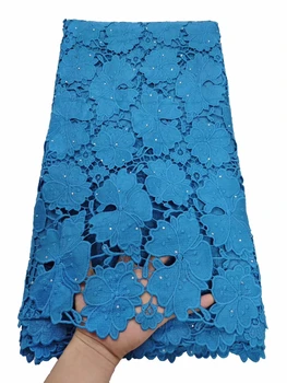 

African Lace Fabric 2019 Embroidered Nigerian Guipure Laces Fabric Bridal High Quality French Tulle Lace Fabric For Wedding