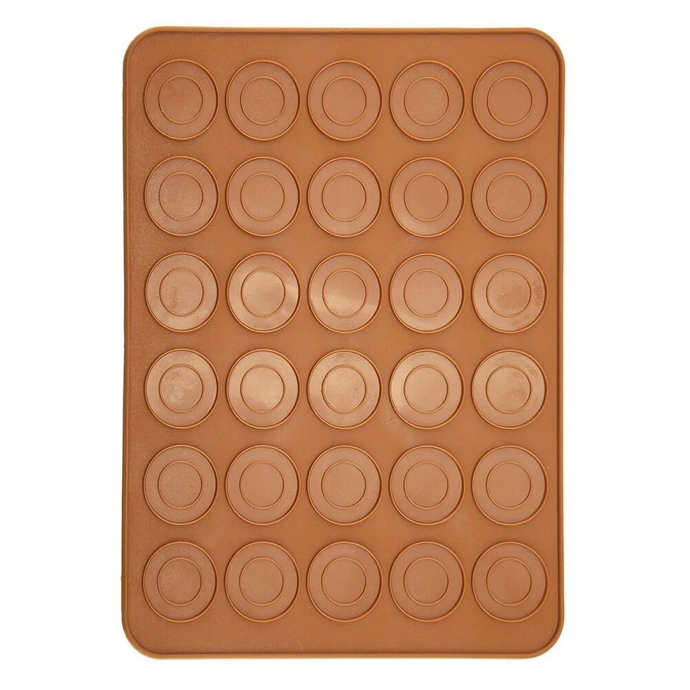 

New Kitchenware DIY 30 Holes Silicone Cake Mould Sheet Mat Pastry Macaron Oven Baking Tools
