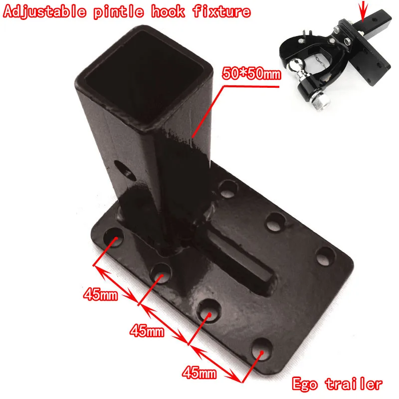 Ego tailer adjustable Pintle hook fixing base, trailer hitch towing Heavy duty,trailer parts