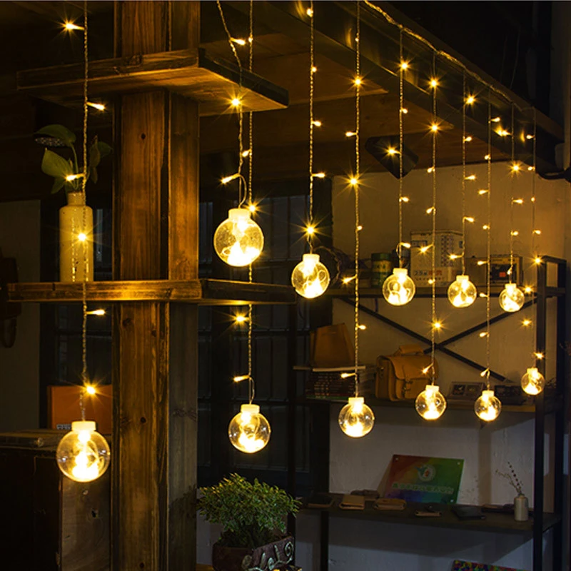 string light living room