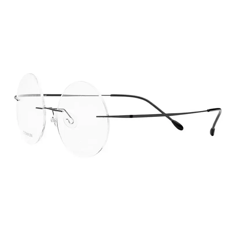 Оправа для очков, оптические очки без оправы, очки по рецепту, высокое качество, круглые очки без оправы, 6 цветов