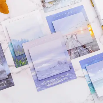 

1PCS/30Sheet Creative Landscape Travel Memo Pad Sticky Notes Memo Notebook Stationery Paper Stickers Office School Supplies