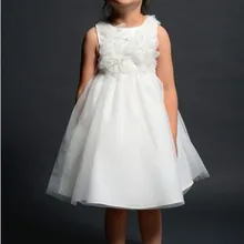 Платья с цветочным узором для девочек на свадьбу, 2013 вечерние платья, белое платье для причастия, детские рождественские пышные платья для девочек