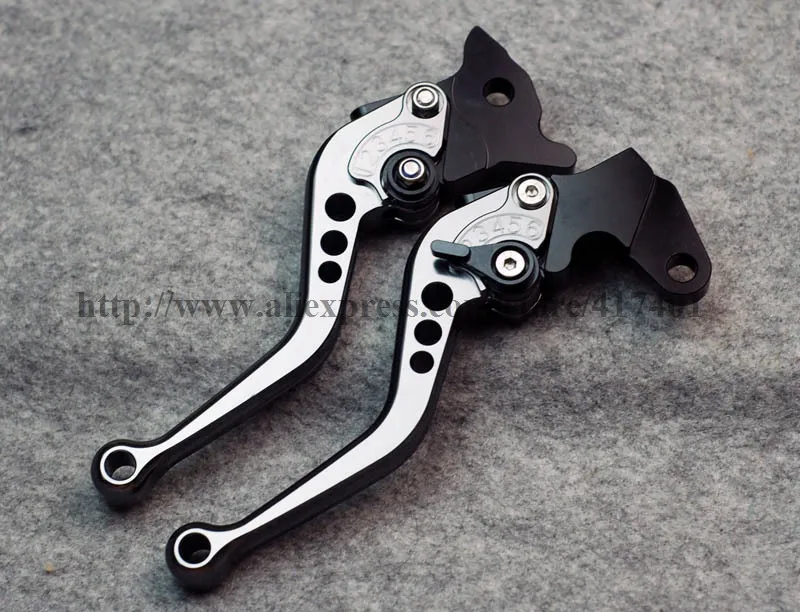 Короткие пара чпу тормоз клатч рычаги для Kawasaki ZZR600 ZZR 600 2005-2009 2006 2007 2008 зеленый