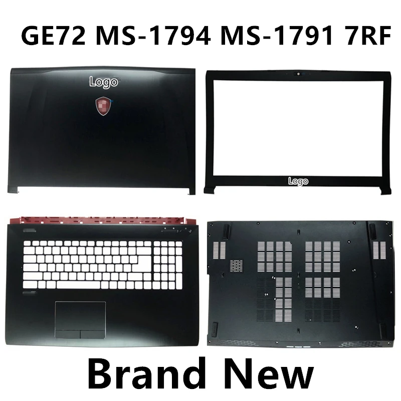 Brand New Laptop Case Cover For MSI GE72 MS-1794 MS-1791 7RF Top Cover /LCD Bezel/Palmrest/Bottom Base Cover Case