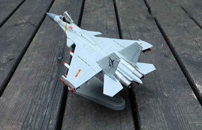 1:100 Jian-15 Fighter Alloy Finished Product Model J15 Flying Shark Liaoning Carrier Aircraft Airplane Military Gift Ornaments