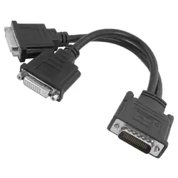 Лидер продаж dms-59 Мужской до 2 Dual Link DVI-I 24 + 5 Булавки Splitter Кабель-адаптер