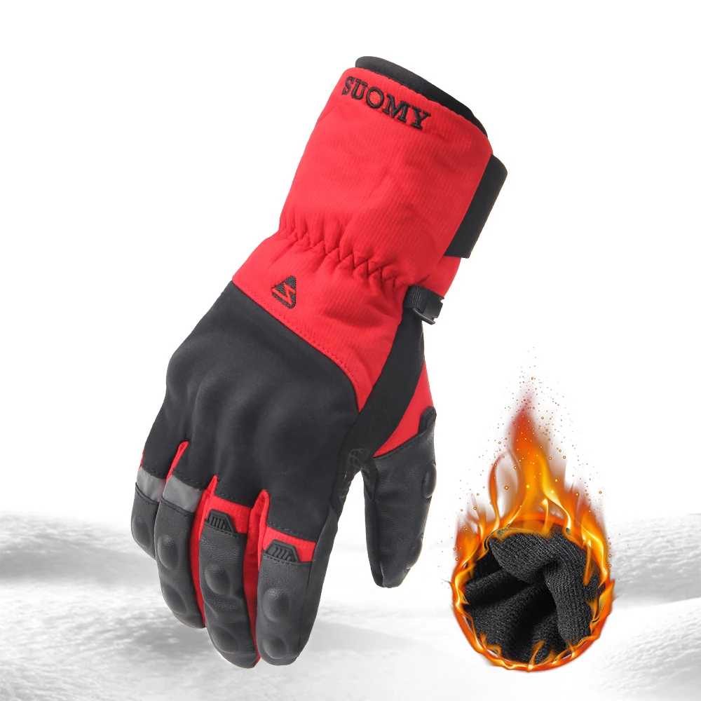 Autumn and Winter Motorcycle Gloves Touch Screen Design Full Finger Gloves Windproof Waterproof and Fallproof Warm Riding Motorcycle Gloves for Men and Women