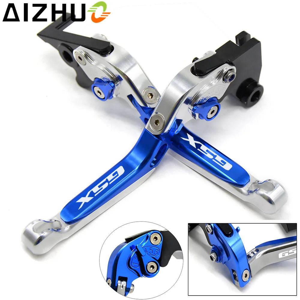 

With GSX Motorcycle Clutch Brake Lever Aluminum Extendable Adjustable Foldable Levers For Suzuki GSX 650F 1250 FA /SA 1400