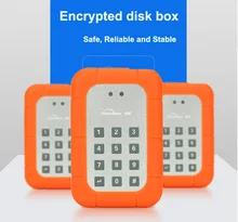 Encrypt key lock sata hdd enclosure sata hdd case with password setting function USB3.0 hard disk box high speed shockproof case