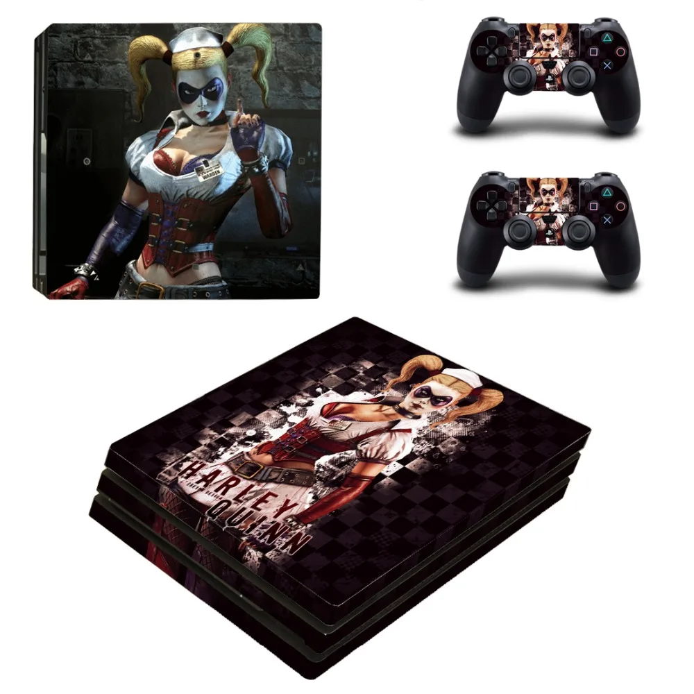 Наклейка для кожи Harley Quinn и Joker PS4 Pro Виниловая наклейка консоли Sony Playstation 4 2