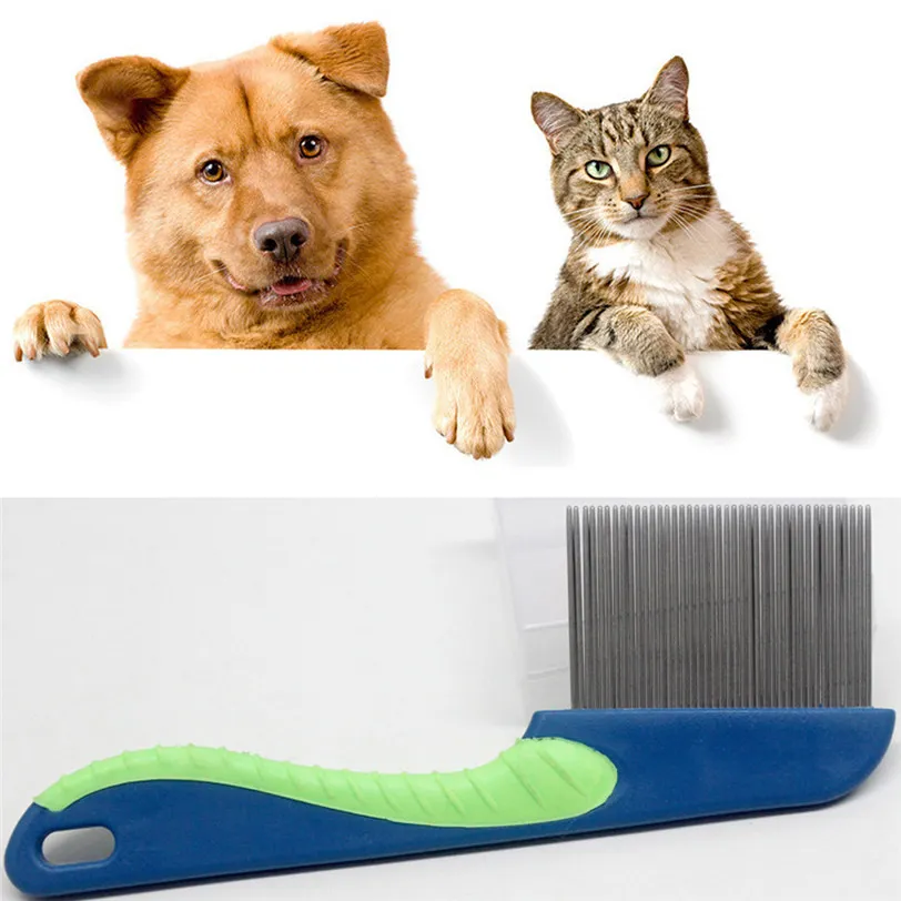 

Dog Comb Professional Steel Grooming Comb Dog Cat Cleaning Brush High Quality