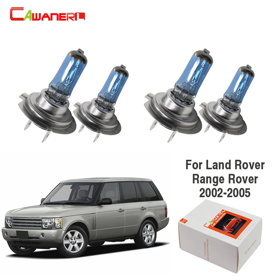 Cawanerl 2 Pair 100W Car Light Headlight Halogen Bulb Lamp For Land