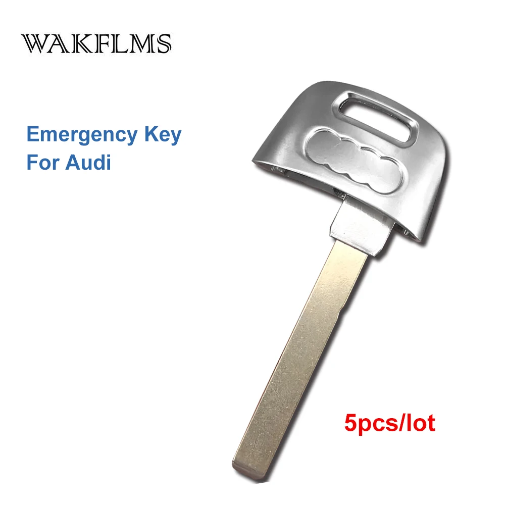 WAKFLMS 5pcs Emergency Key Car Key Replacement Accessories For Audi 8W0959754AG 8W0959754AN 4M0754AA 4M0754AK 4M0754AJ 4M0754T (1)