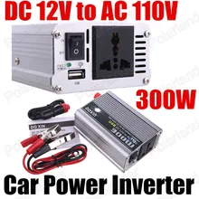 Большая распродажа DC 12 V к AC 110 V 300 W автомобильный инвертор с USB портом модифицированный синусоидальный автомобильный преобразователь напряжения трансформатор