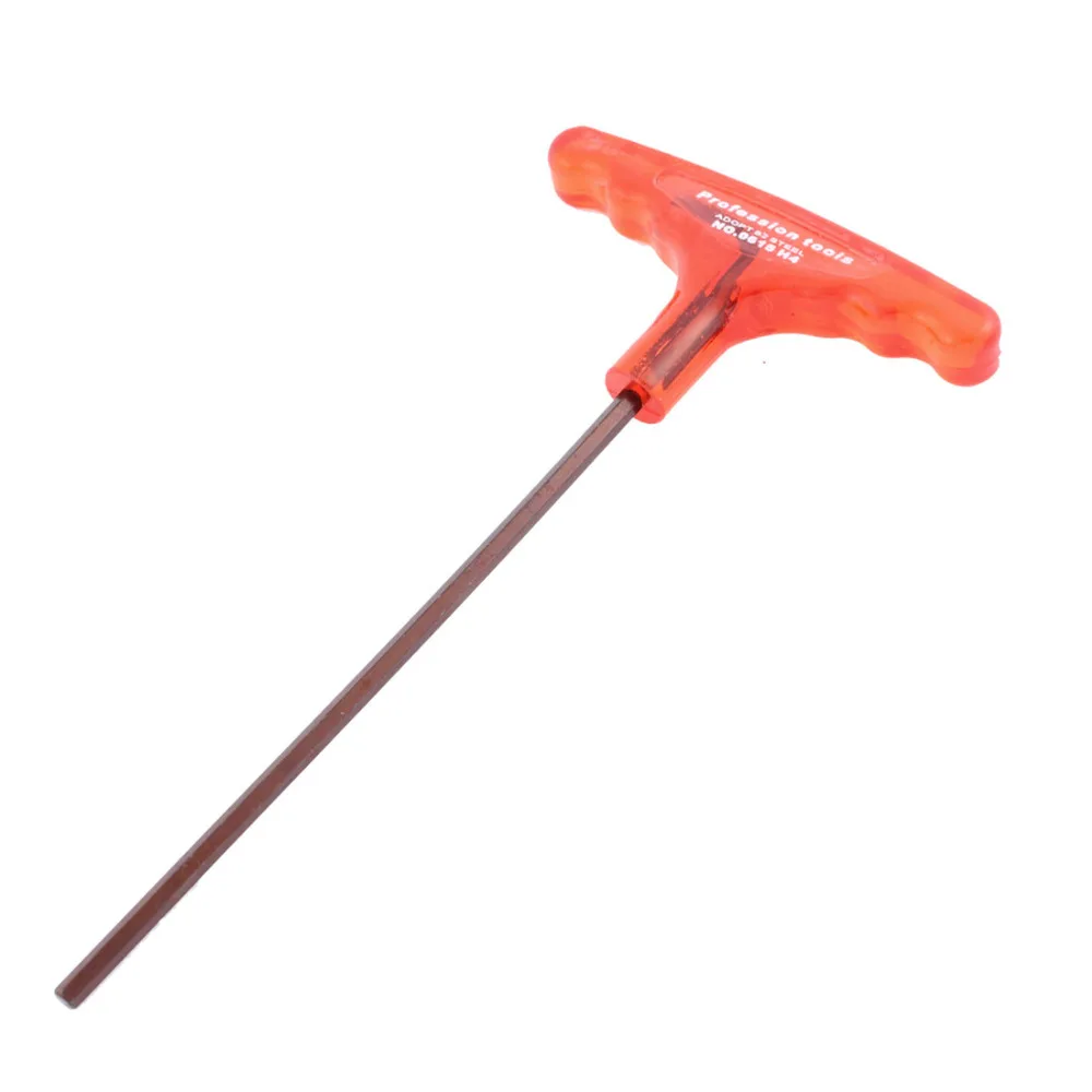 UXCELL новейший 1 шт. 4 мм H4 наконечник вала Т-образная ручка шестигранный гаечный ключ шестигранный ключ красный