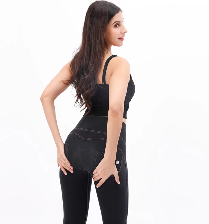 33HWYBLackJ Melody booty pants растягивающиеся женские мягкие удобные брюки с эластичным поясом женские брюки с высокой талией forever - Цвет: 33HWYBLackJ