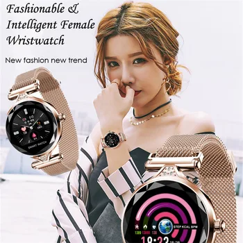 

OGEDA 2019 NEW Sport Women's Smartwatch Stainless Fashion Youth Waterproof Bluetooth Multifunction Electronic Business Relojes