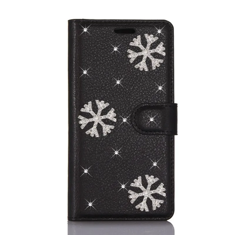 XZS DIY кожаный Рождественский чехол для Sony Xperia XZ3 XZ Z5 Z3 Z1 XZ1 XZ2 Compact Premium Diamond Flip Wallet Holder