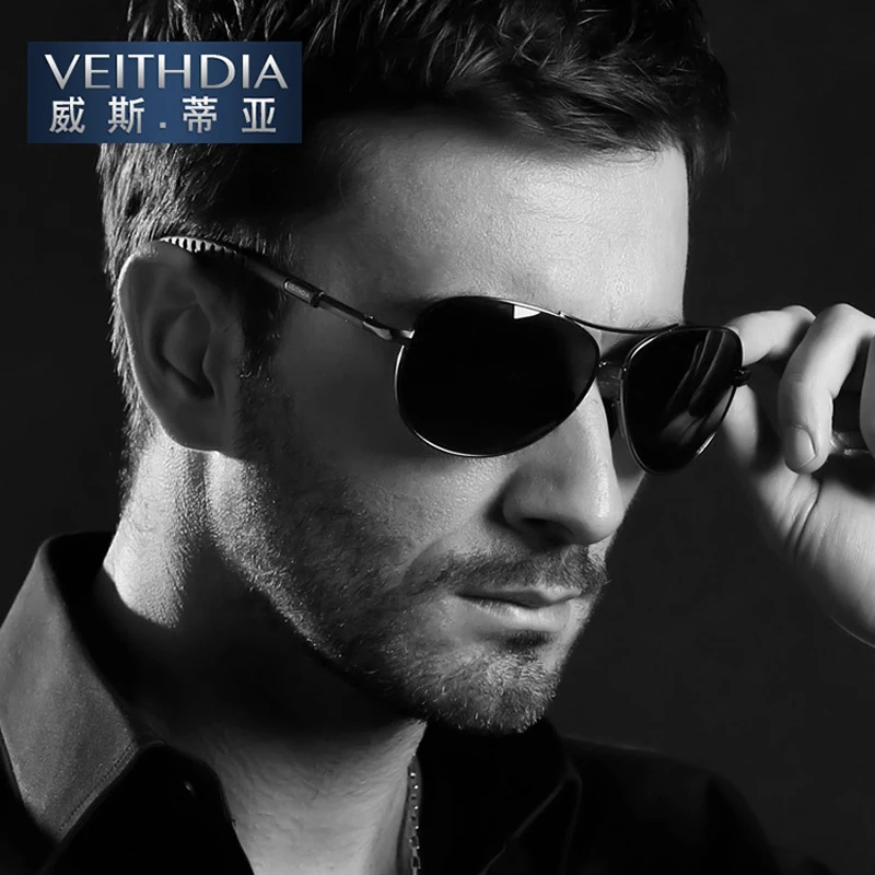 Бренд Veithdia, поляризационные мужские солнцезащитные очки с линзами TAC, очки для вождения, солнцезащитные очки, аксессуары, солнцезащитные очки oculos de sol для мужчин