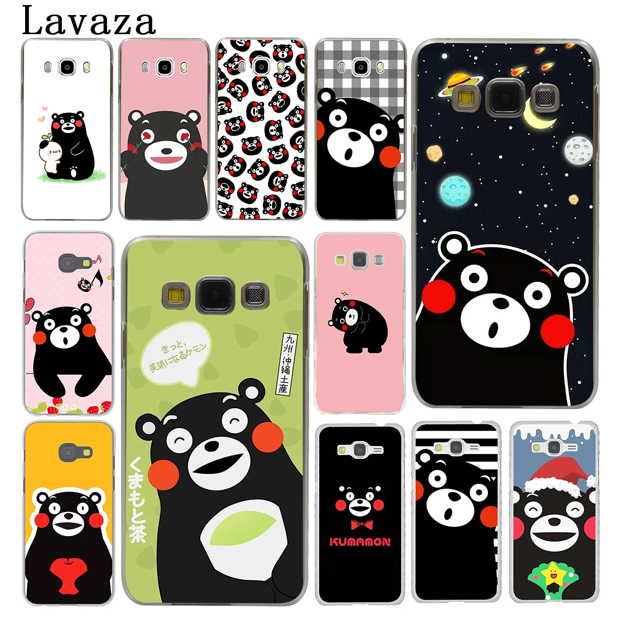 

Lavaza Japan Kawaii Kumamon lovely Bear Hard Phone Cover for Samsung Galaxy J6 J7 J1 J2 J3 J5 2015 2016 2017 Prime Case