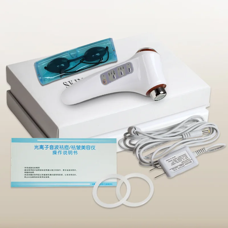 

3 in 1 Ultrasonic Color ionic Import and Export Instrument Photon Smooth Wrinkles Skin Rejuvenation Beauty Machine Home Use