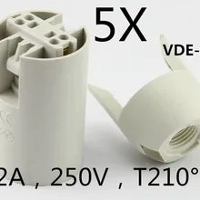 5 шт./лот E14 LED лампы держатель Разъем адаптер конвертер огнезащитных подвесной светильник Основание Настенный светильник гнездо адаптера люстра базы