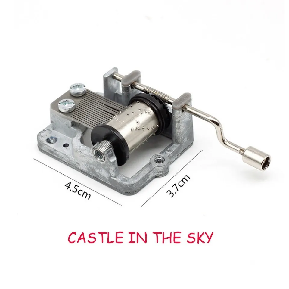 Новая легенда о Зельде музыкальная шкатулка Игра престолов рукоятка 18 мелодий музыкальные шкатулки Звездные войны рождественские подарки на день рождения - Цвет: CASTLE IN THE SKY