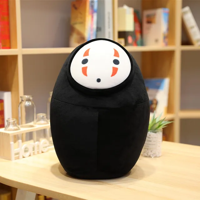 Kawaii Spirited Away No Face Neck Pillow & Hat Plush 3