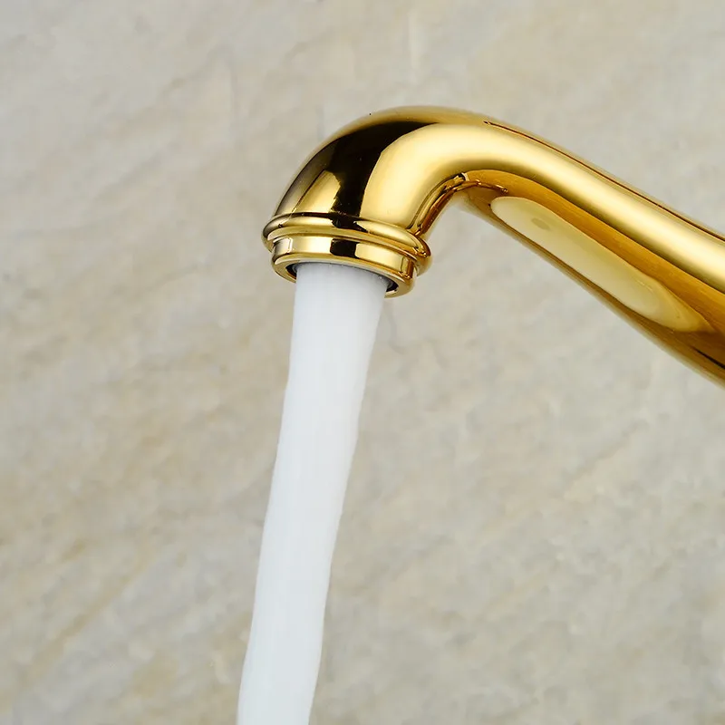 Free shipping Contemporary Gold faucets Bathroom