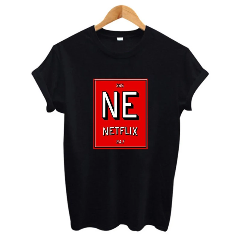 

2019 365 NE NETFLIX 24.7 woman vogue pink Prinshirt Cotton Casual t shirt female Tops Tee Hipster Tumblr harajuku