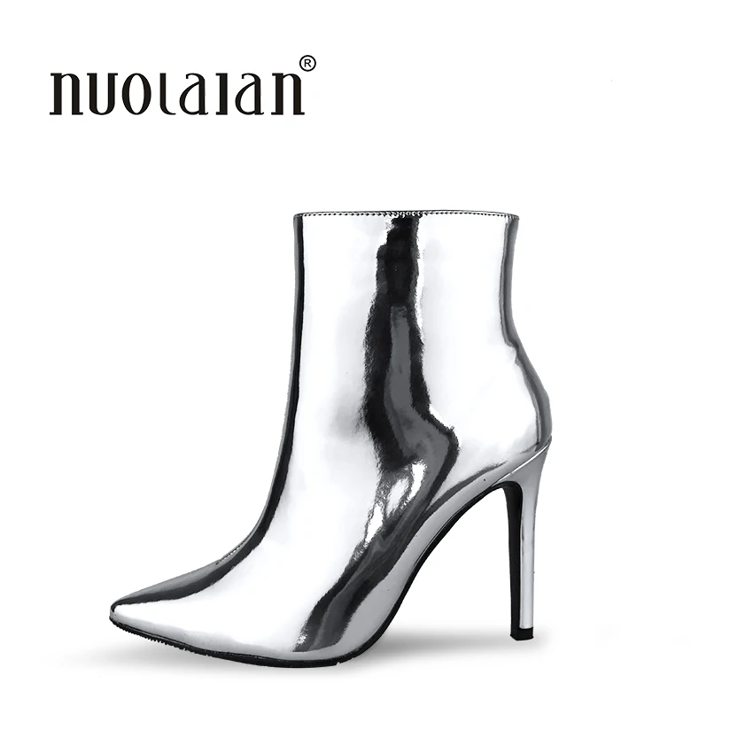 Najtaniej Najnowsze kobiety buty sexy wysokie obcasy botki dla kobiet futro buty ocieplane zimowe i jesienne buty damskie plus rozmiar 4  11