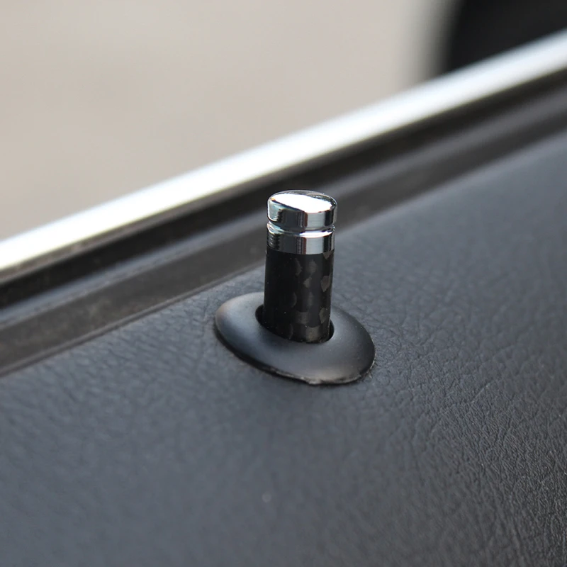 4Pcs Carbon Fiber Car Door Pin Decoration for BMW E39 E46 E90 E92 F30 E60 E61 F10 E65 E66 E82 X3 X5 X6 Accessories Car Styling (13)