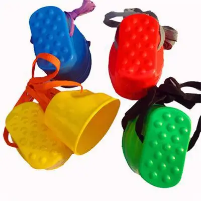 Most effective  1 Pair Balance Training Toy Monster Feet Fun Toys Gift For Kids Plastic Walk Stilt Jump Outdoor Fun