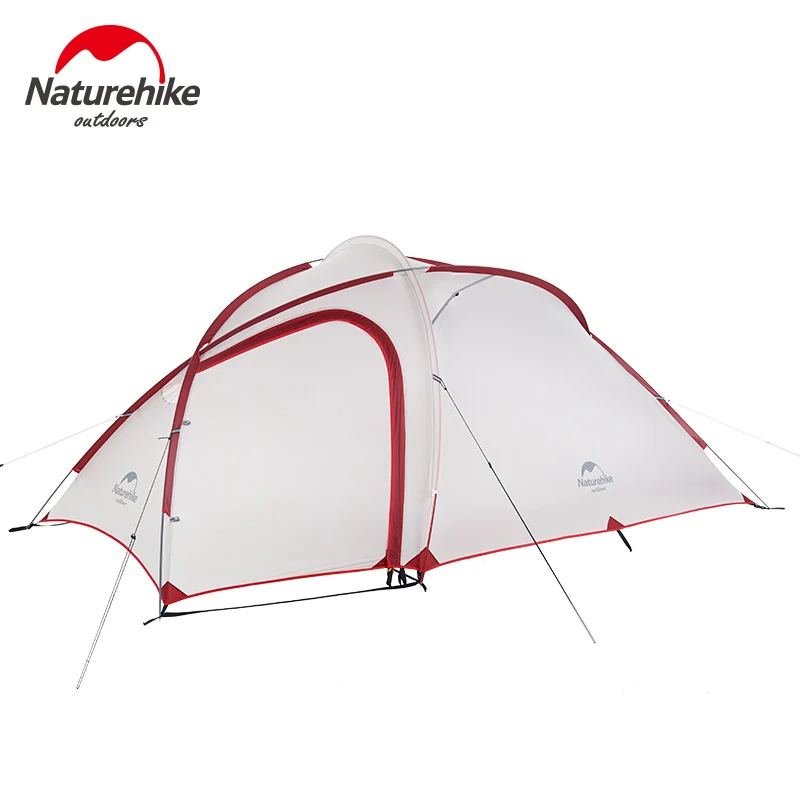 Naturehike серия Hiby семейная палатка 20D/210T Сверхлегкая ткань для 3 человек с ковриком NH18K240-P